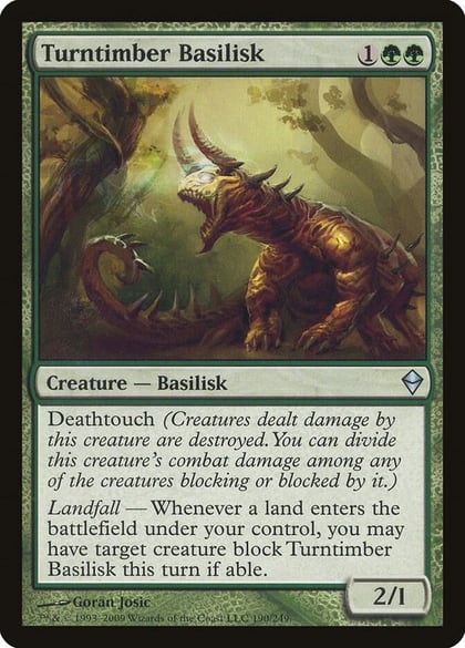 Turntimber Basilisk, Zendikar 190