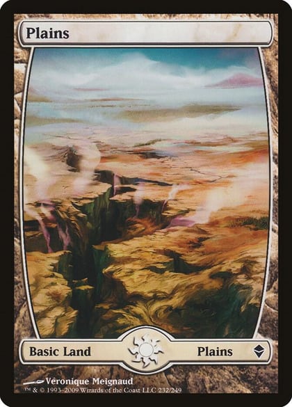 Plains (232) - Full Art, Zendikar 232