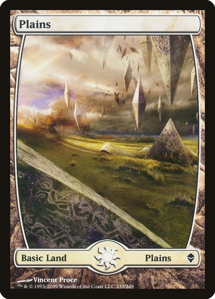 Plains (233) - Full Art, Zendikar 233