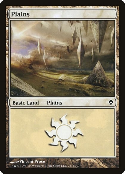 Plains (233a), Zendikar 233a