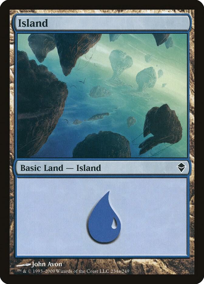 Island (234a), Zendikar 234a