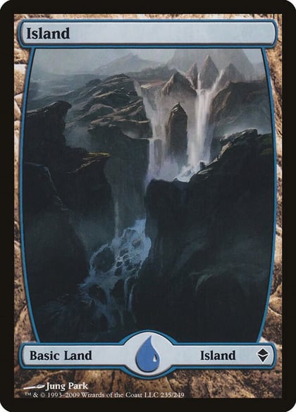 Island (235) - Full Art, Zendikar 235