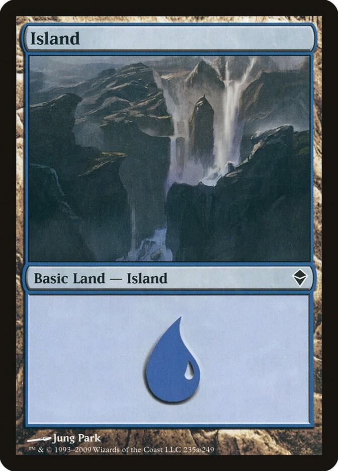 Island (235a), Zendikar 235a