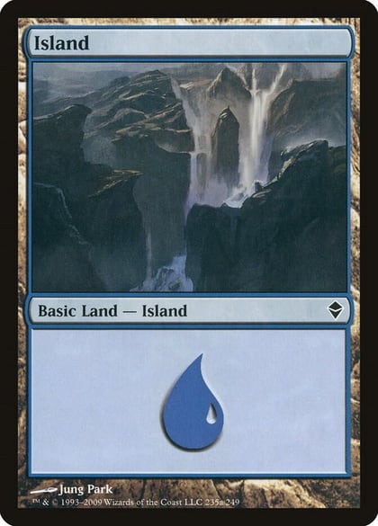 Island (235a), Zendikar 235a