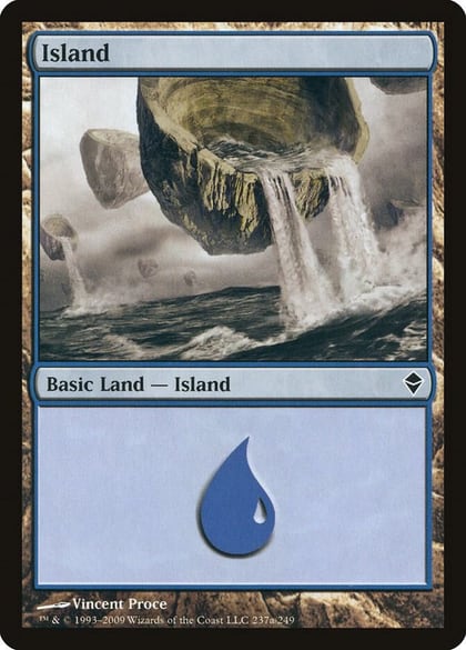 Island (237a), Zendikar 237a
