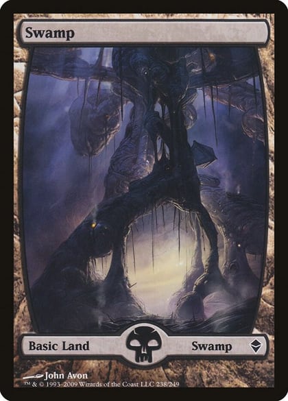 Swamp (238) - Full Art, Zendikar 238
