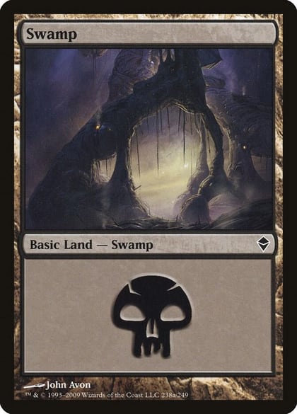 Swamp (238a), Zendikar 238a