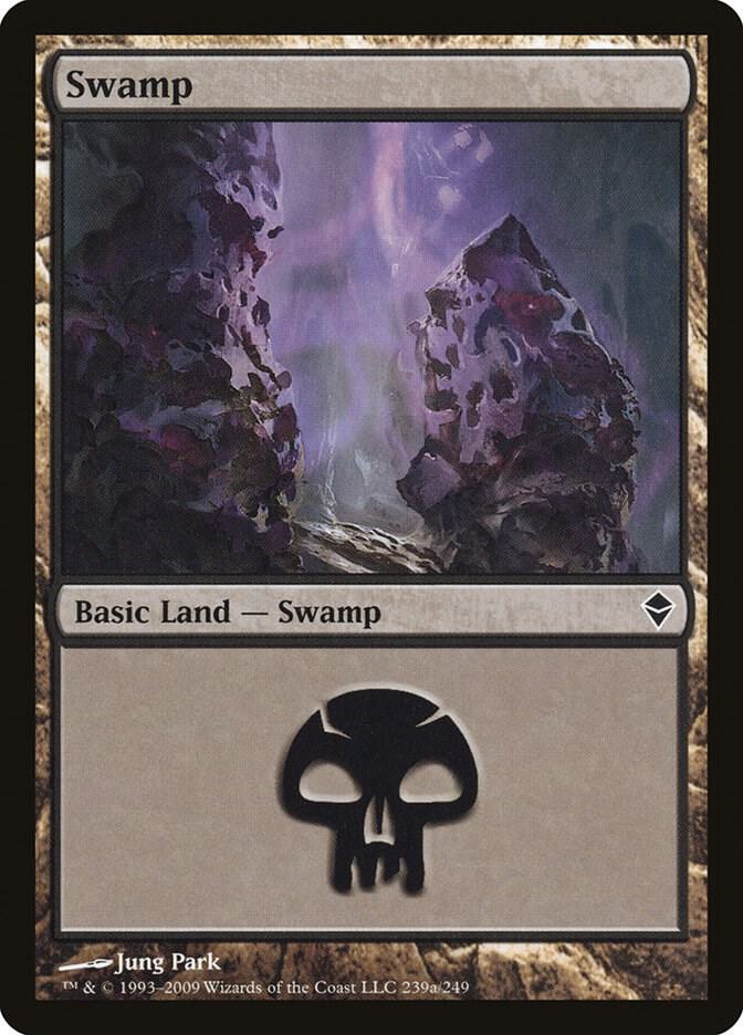 Swamp (239a), Zendikar 239a