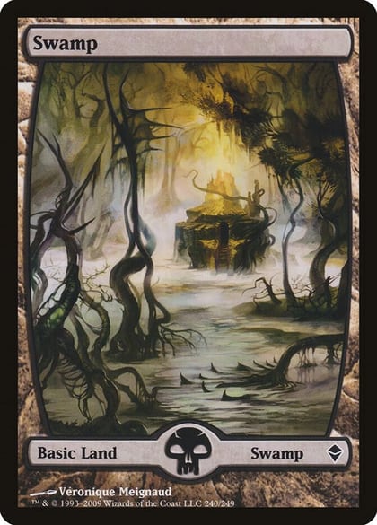Swamp (240) - Full Art, Zendikar 240
