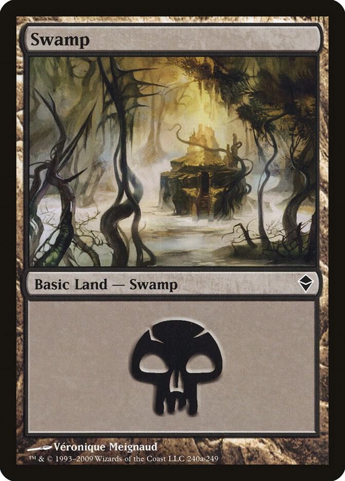 Swamp (240a), Zendikar 240a