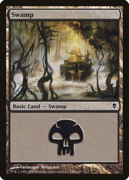 Swamp (240a), Zendikar 240a