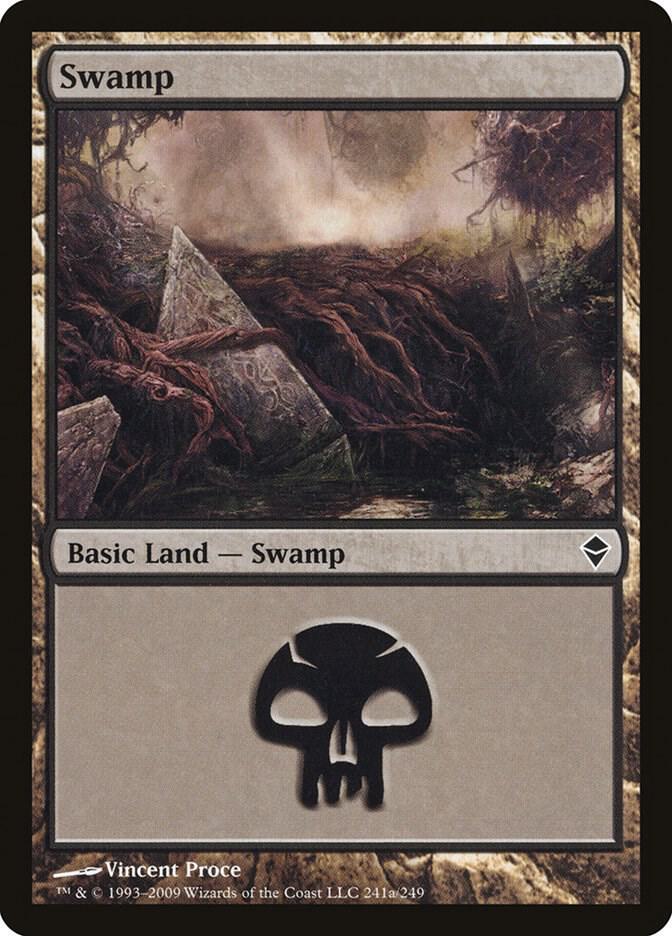 Swamp (241a), Zendikar 241a