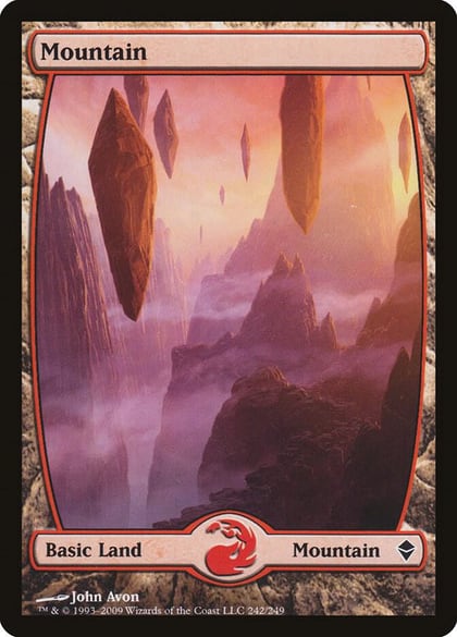 Mountain (242) - Full Art, Zendikar 242