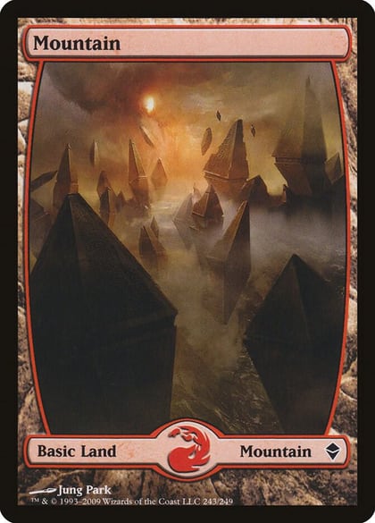 Mountain (243) - Full Art, Zendikar 243