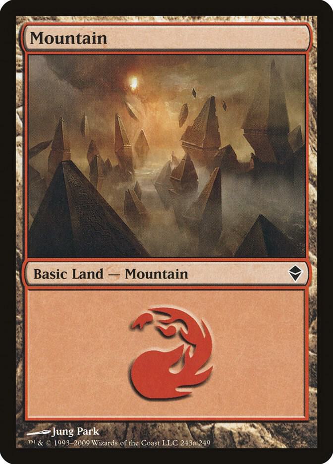 Mountain (243a), Zendikar 243a