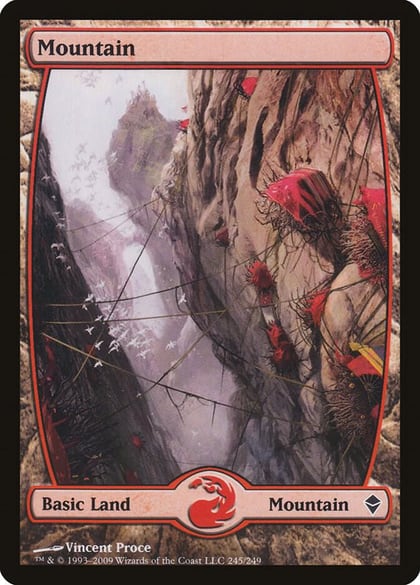 Mountain (245) - Full Art, Zendikar 245