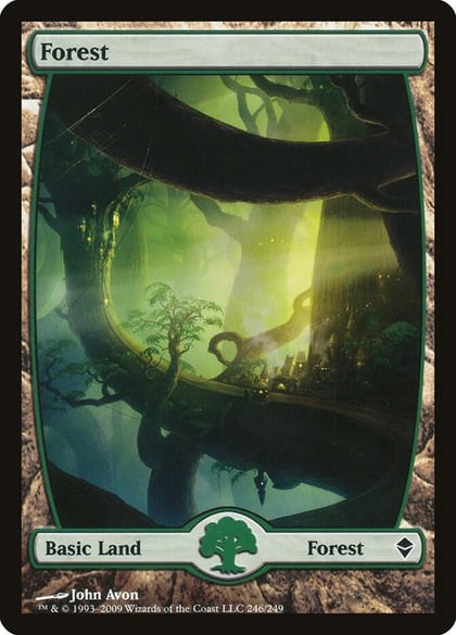 Forest (246) - Full Art, Zendikar 246