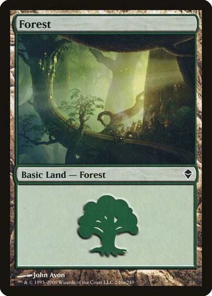 Forest (246a), Zendikar 246a