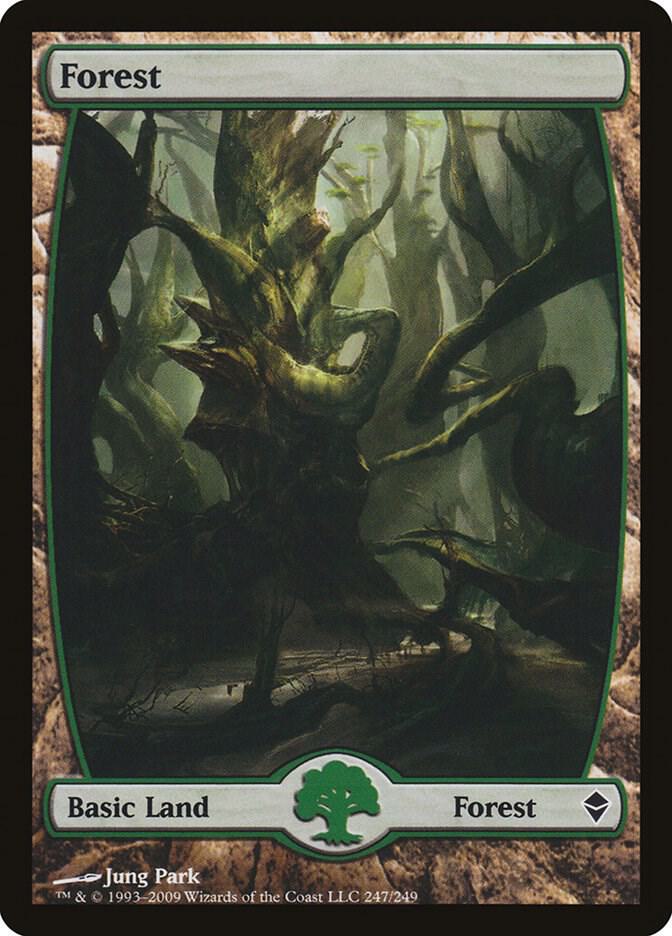 Forest (247) - Full Art, Zendikar 247
