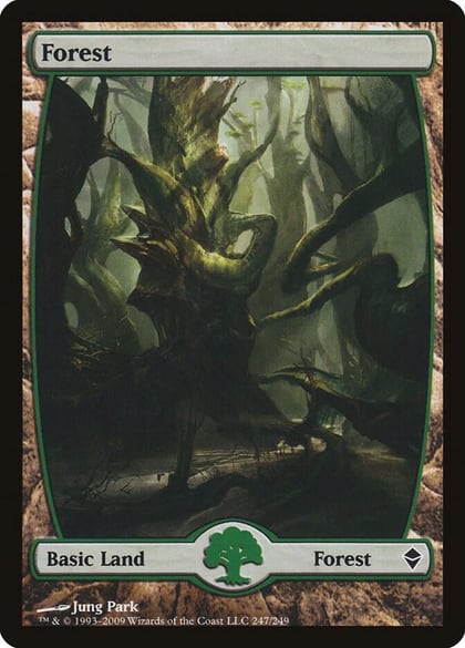 Forest (247) - Full Art, Zendikar 247