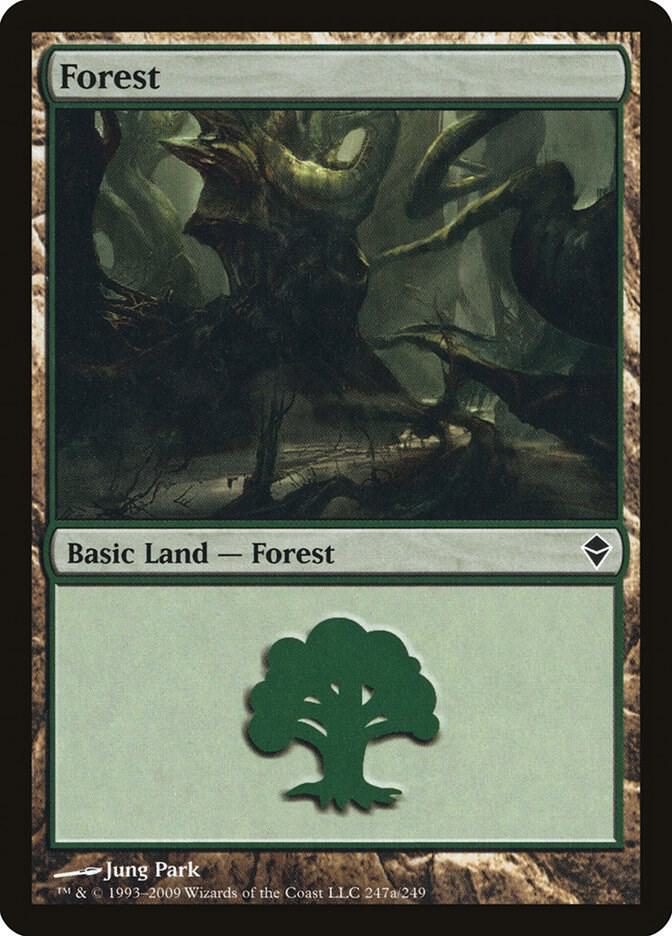 Forest (247a), Zendikar 247a