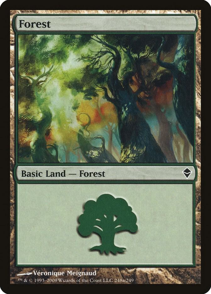 Forest (248a), Zendikar 248a