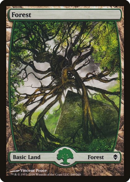 Forest (249) - Full Art, Zendikar 249