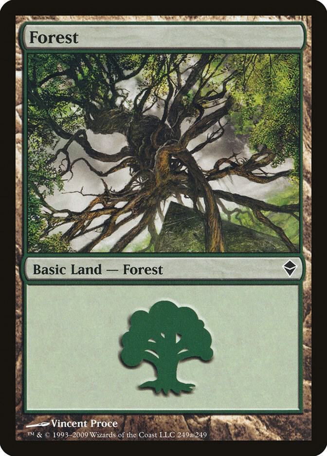 Forest (249a), Zendikar 249a