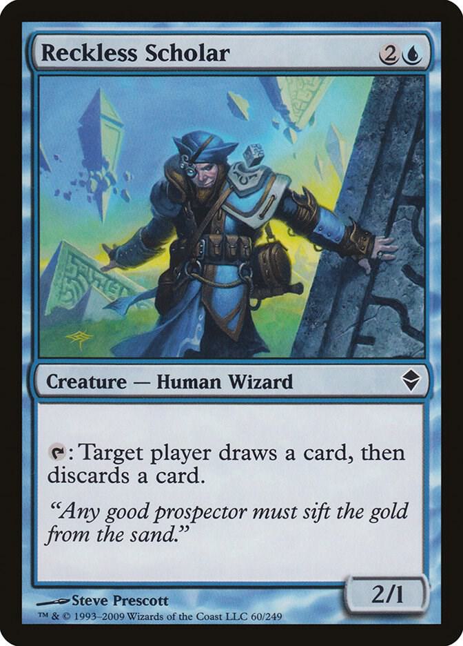 Reckless Scholar, Zendikar 60