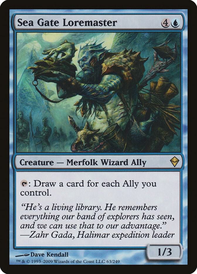 Sea Gate Loremaster, Zendikar 63