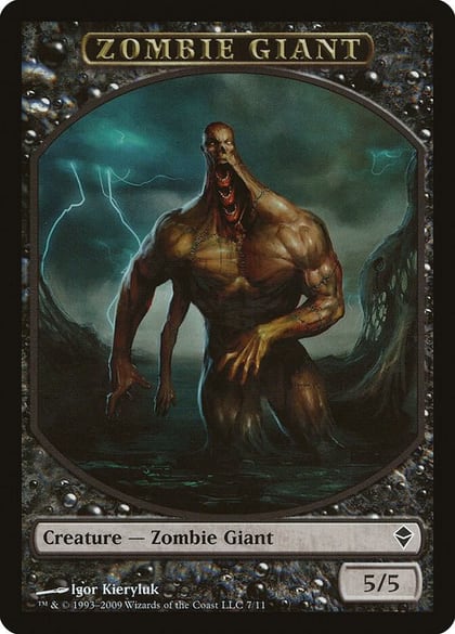 Zombie Giant Token, Zendikar 7