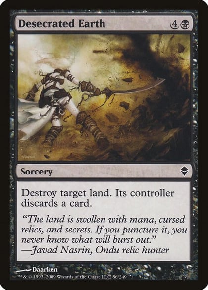 Desecrated Earth, Zendikar 86