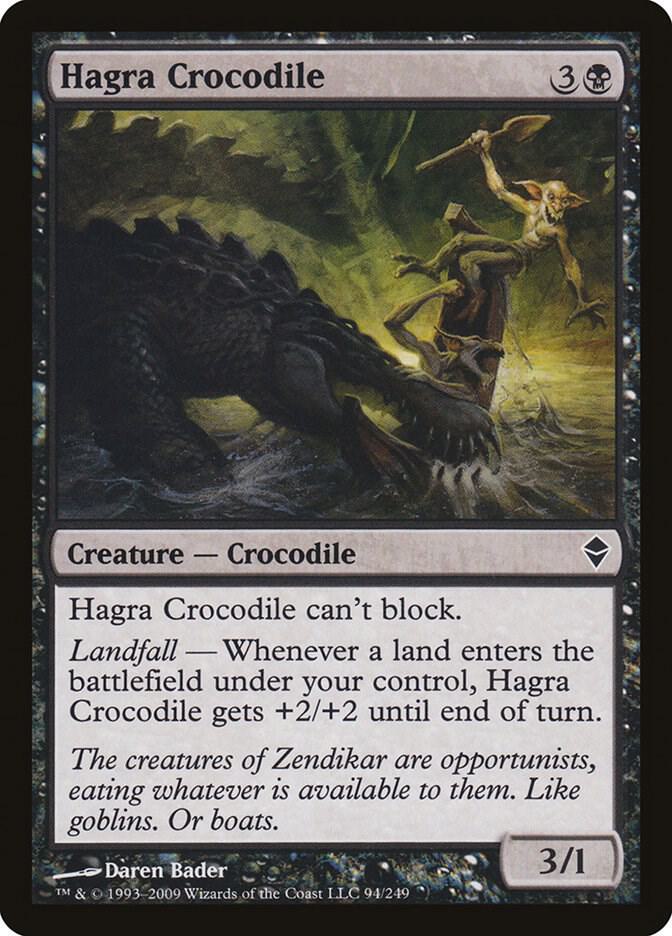 Hagra Crocodile, Zendikar 94