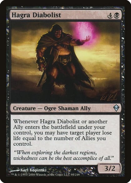 Hagra Diabolist, Zendikar 95