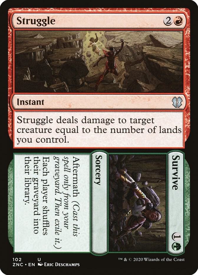 Struggle // Survive, Commander: Zendikar Rising 102