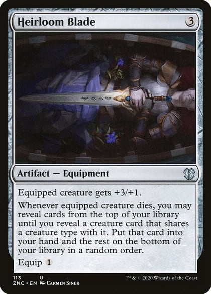 Heirloom Blade, Commander: Zendikar Rising 113