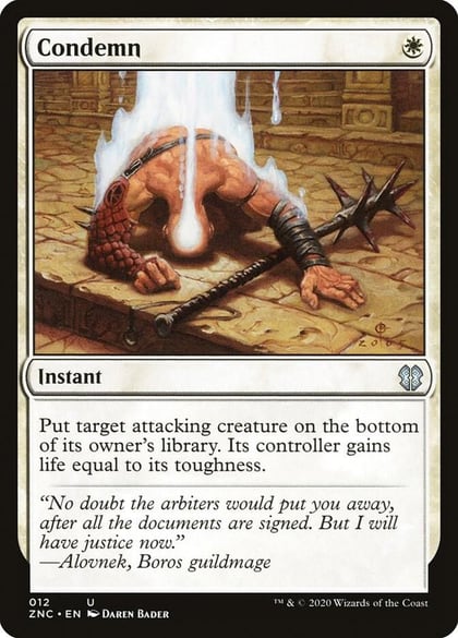 Condemn, Commander: Zendikar Rising 12