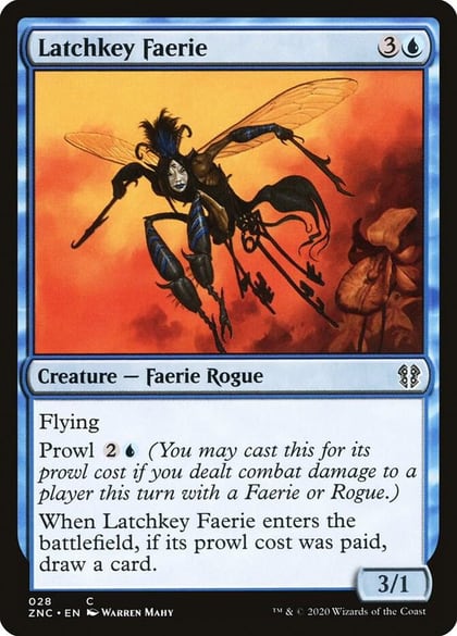 Latchkey Faerie, Commander: Zendikar Rising 28