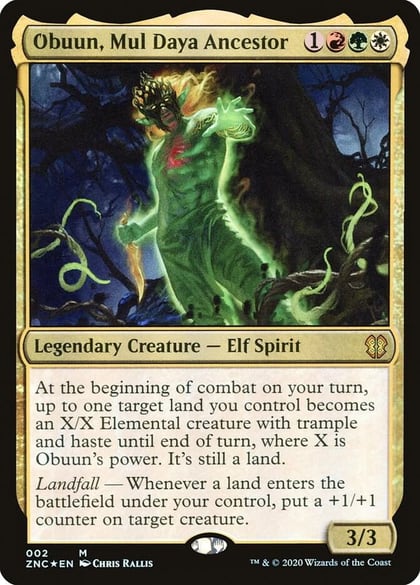 Obuun, Mul Daya Ancestor, Commander: Zendikar Rising 2