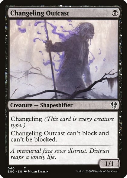 Changeling Outcast, Commander: Zendikar Rising 40