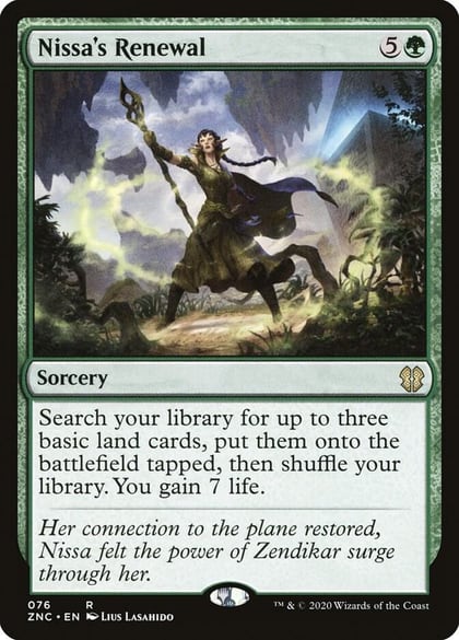 Nissa's Renewal, Commander: Zendikar Rising 76