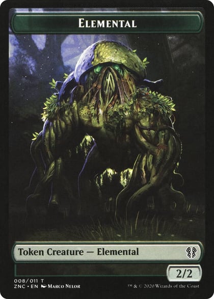 Elemental (008) // Elemental (010) Double-Sided Token, Commander: Zendikar Rising 8 // 10