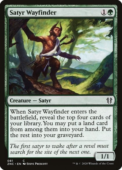Satyr Wayfinder, Commander: Zendikar Rising 81