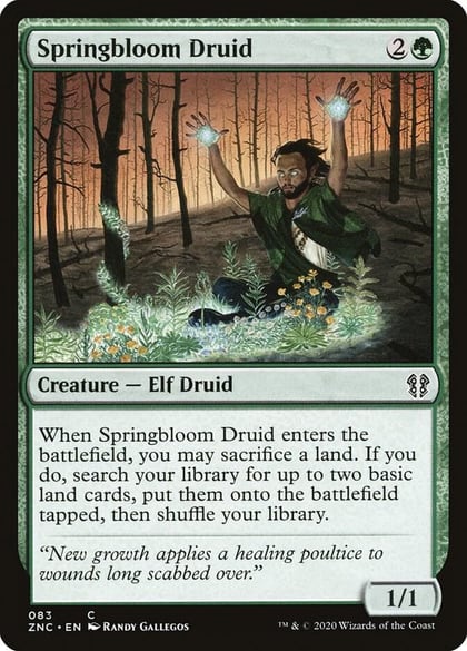 Springbloom Druid, Commander: Zendikar Rising 83