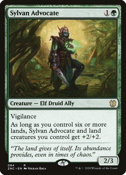 Sylvan Advocate, Commander: Zendikar Rising 84