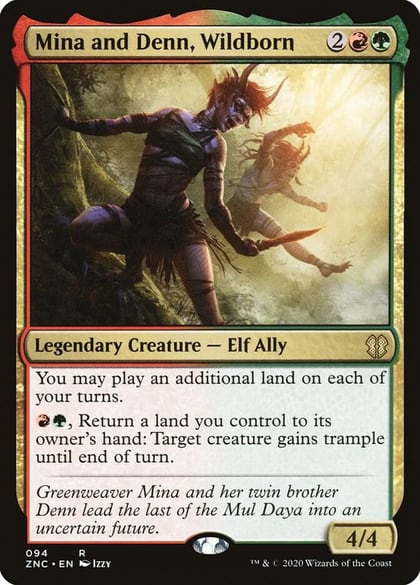 Mina and Denn, Wildborn, Commander: Zendikar Rising 94
