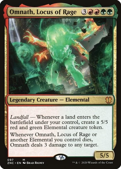 Omnath, Locus of Rage, Commander: Zendikar Rising 97