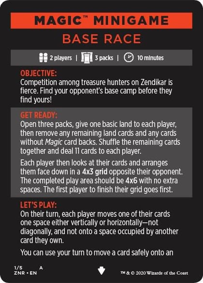 Magic Minigame: Base Race, Zendikar Rising 1