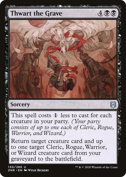 Thwart the Grave, Zendikar Rising 130