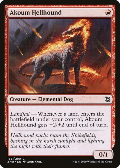 Akoum Hellhound, Zendikar Rising 133